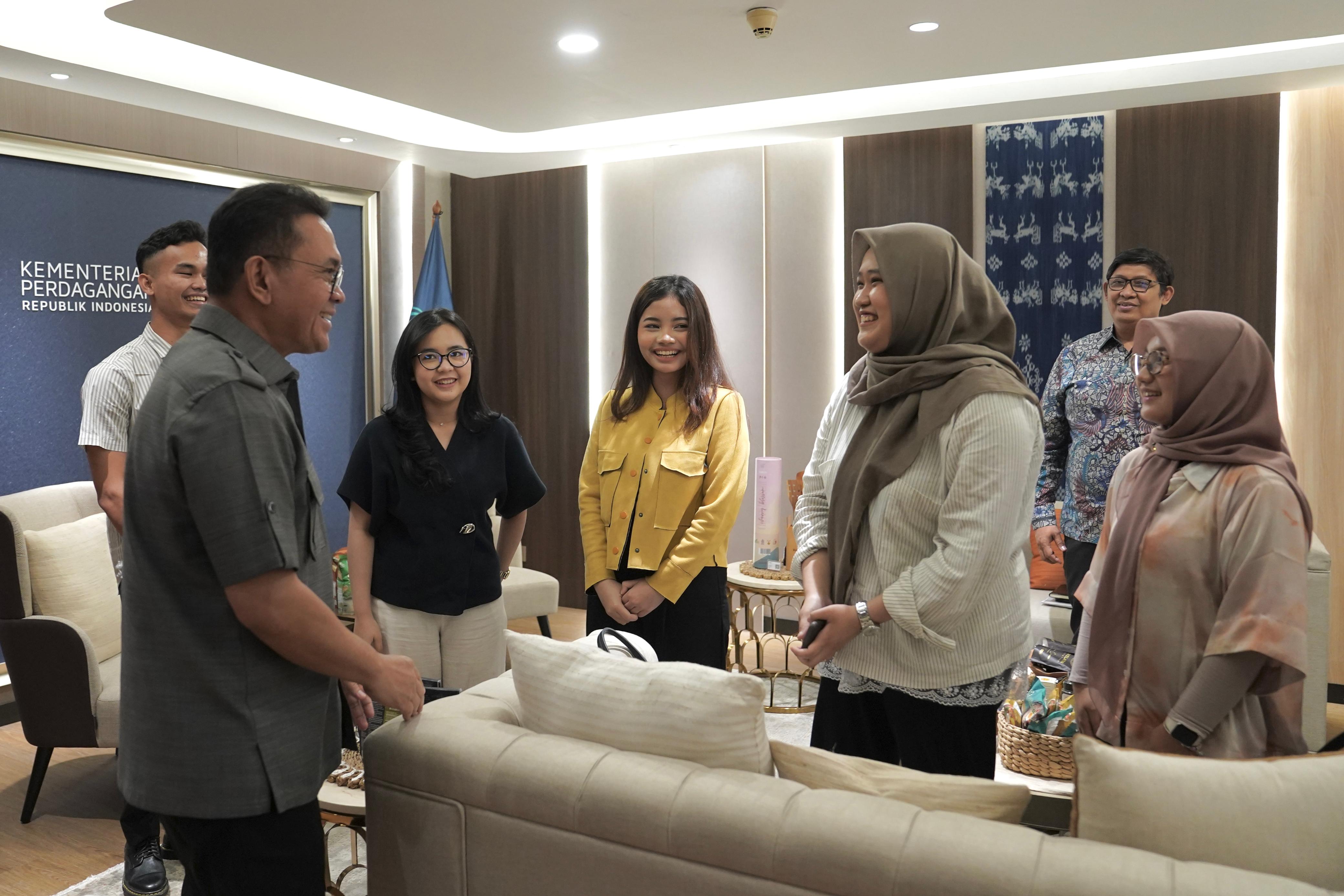 Mendag Menerima Kunjungan Perwakilan Export Tani Nusantara IPB
